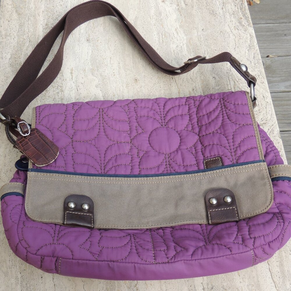 Fossil Keyper Messenger Bag Quilted Laptop Baby Crossbody